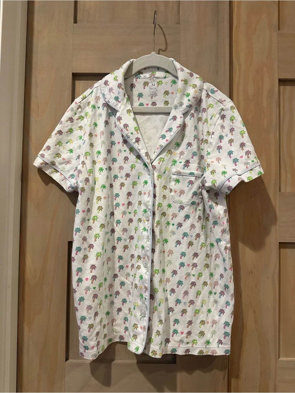 Roller Rabbit (Stoney Clover Collab) Short Sleeve Palm-Print Pajama Set